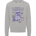 Anatomy of a Racoon Funny Kids Sweatshirt Jumper Sports Grey