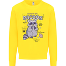 Anatomy of a Racoon Funny Kids Sweatshirt Jumper Yellow