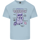 Anatomy of a Racoon Funny Kids T-Shirt Childrens Light Blue