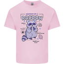 Anatomy of a Racoon Funny Kids T-Shirt Childrens Light Pink