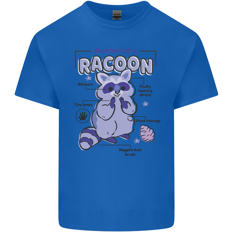 Anatomy of a Racoon Funny Kids T-Shirt Childrens Royal Blue