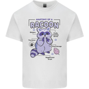 Anatomy of a Racoon Funny Kids T-Shirt Childrens White