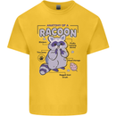 Anatomy of a Racoon Funny Kids T-Shirt Childrens Yellow