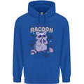 Anatomy of a Racoon Funny Mens 80% Cotton Hoodie Royal Blue
