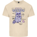 Anatomy of a Racoon Funny Mens Cotton T-Shirt Tee Top Natural