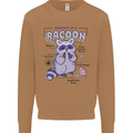 Anatomy of a Racoon Funny Mens Sweatshirt Jumper Caramel Latte