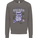 Anatomy of a Racoon Funny Mens Sweatshirt Jumper Charcoal