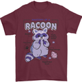 Anatomy of a Racoon Funny Mens T-Shirt 100% Cotton Maroon