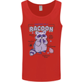 Anatomy of a Racoon Funny Mens Vest Tank Top Red