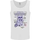 Anatomy of a Racoon Funny Mens Vest Tank Top White