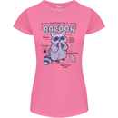 Anatomy of a Racoon Funny Womens Petite Cut T-Shirt Azalea