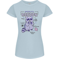 Anatomy of a Racoon Funny Womens Petite Cut T-Shirt Light Blue