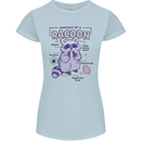 Anatomy of a Racoon Funny Womens Petite Cut T-Shirt Light Blue