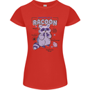 Anatomy of a Racoon Funny Womens Petite Cut T-Shirt Red