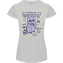 Anatomy of a Racoon Funny Womens Petite Cut T-Shirt Sports Grey