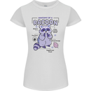 Anatomy of a Racoon Funny Womens Petite Cut T-Shirt White