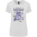Anatomy of a Racoon Funny Womens Wider Cut T-Shirt White