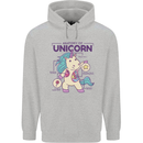 Anatomy of a Unicorn Funny Fantasy Childrens Kids Hoodie Sports Grey