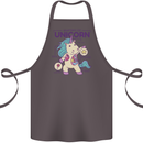 Anatomy of a Unicorn Funny Fantasy Cotton Apron 100% Organic Dark Grey
