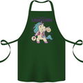 Anatomy of a Unicorn Funny Fantasy Cotton Apron 100% Organic Forest Green