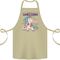 Anatomy of a Unicorn Funny Fantasy Cotton Apron 100% Organic Khaki