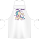 Anatomy of a Unicorn Funny Fantasy Cotton Apron 100% Organic White