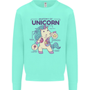 Anatomy of a Unicorn Funny Fantasy Kids Sweatshirt Jumper Peppermint