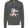 Anatomy of a Unicorn Funny Fantasy Kids Sweatshirt Jumper Storm Grey