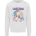 Anatomy of a Unicorn Funny Fantasy Kids Sweatshirt Jumper White
