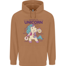 Anatomy of a Unicorn Funny Fantasy Mens 80% Cotton Hoodie Caramel Latte