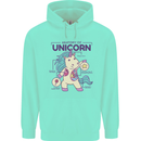 Anatomy of a Unicorn Funny Fantasy Mens 80% Cotton Hoodie Peppermint
