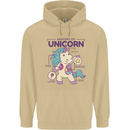 Anatomy of a Unicorn Funny Fantasy Mens 80% Cotton Hoodie Sand