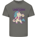 Anatomy of a Unicorn Funny Fantasy Mens Cotton T-Shirt Tee Top Charcoal