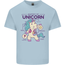 Anatomy of a Unicorn Funny Fantasy Mens Cotton T-Shirt Tee Top Light Blue