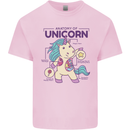 Anatomy of a Unicorn Funny Fantasy Mens Cotton T-Shirt Tee Top Light Pink