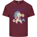Anatomy of a Unicorn Funny Fantasy Mens Cotton T-Shirt Tee Top Maroon