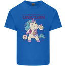 Anatomy of a Unicorn Funny Fantasy Mens Cotton T-Shirt Tee Top Royal Blue