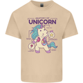 Anatomy of a Unicorn Funny Fantasy Mens Cotton T-Shirt Tee Top Sand
