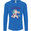 Anatomy of a Unicorn Funny Fantasy Mens Long Sleeve T-Shirt Royal Blue