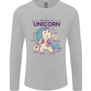 Anatomy of a Unicorn Funny Fantasy Mens Long Sleeve T-Shirt Sports Grey