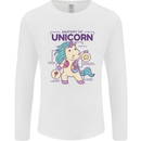 Anatomy of a Unicorn Funny Fantasy Mens Long Sleeve T-Shirt White