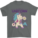 Anatomy of a Unicorn Funny Fantasy Mens T-Shirt Cotton Gildan Charcoal