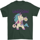 Anatomy of a Unicorn Funny Fantasy Mens T-Shirt Cotton Gildan Forest Green