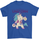 Anatomy of a Unicorn Funny Fantasy Mens T-Shirt Cotton Gildan Royal Blue