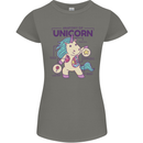 Anatomy of a Unicorn Funny Fantasy Womens Petite Cut T-Shirt Charcoal