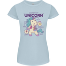 Anatomy of a Unicorn Funny Fantasy Womens Petite Cut T-Shirt Light Blue
