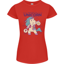 Anatomy of a Unicorn Funny Fantasy Womens Petite Cut T-Shirt Red