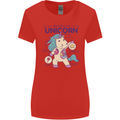 Anatomy of a Unicorn Funny Fantasy Womens Wider Cut T-Shirt Red