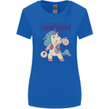 Anatomy of a Unicorn Funny Fantasy Womens Wider Cut T-Shirt Royal Blue