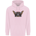 Ancient Egypt Winged Cats Eye of Horus Childrens Kids Hoodie Light Pink